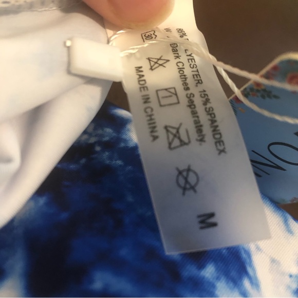 NWT Yonique 2pc Tie Dye Tankini - Picture 10 of 12